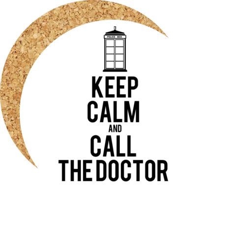 Podkładka pod kubek „Keep Calm and Call the Doctor”