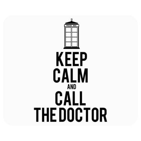 Podkładka pod mysz „Keep Calm and Call the Doctor”