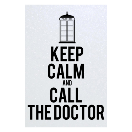 Blacha „Keep Calm and Call the Doctor”