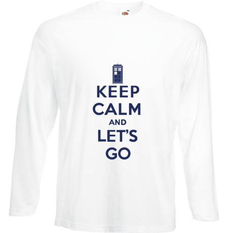 Koszulka z długim rękawem „Keep Calm and Let’s Go”