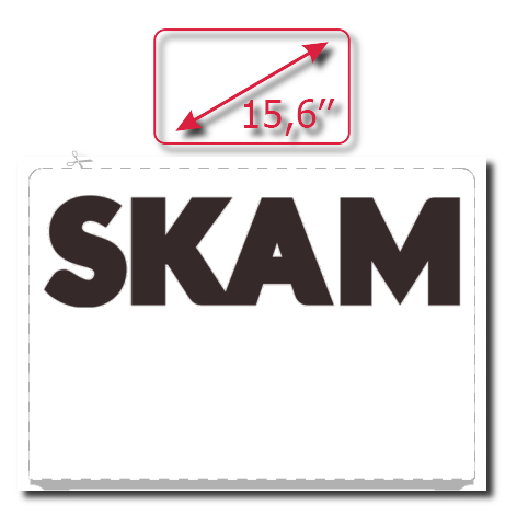 Naklejka na laptop „Skam Logo”
