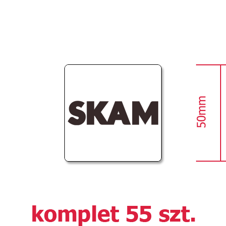 Wlepka „Skam Logo”