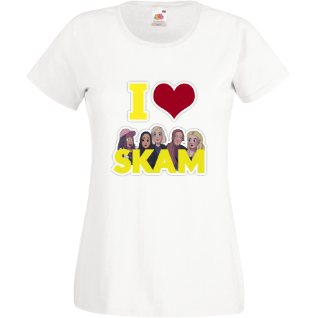 Koszulka damska „I love Skam”