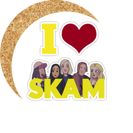 Podkładka pod kubek „I love Skam”