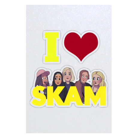 Blacha „I love Skam”