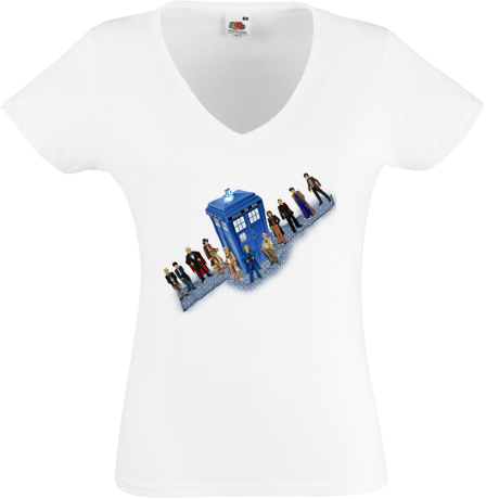 Koszulka damska w serek „11 Doctors”