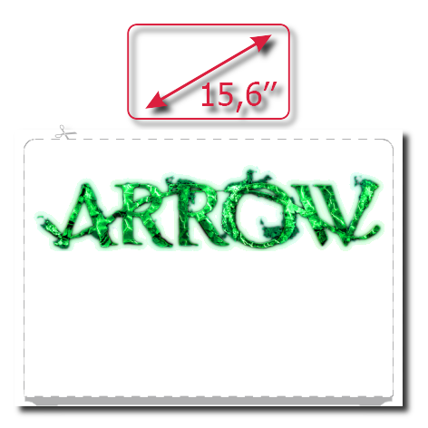 Naklejka na laptop „Arrow Logo”