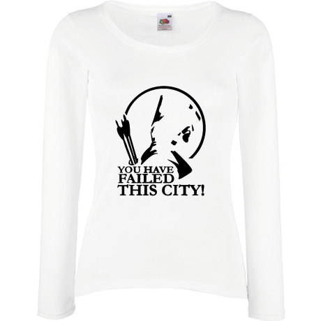 Koszulka damska z długim rękawem „Failed This City”