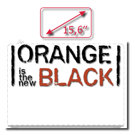Naklejka na laptop „Orange Is the New Black”