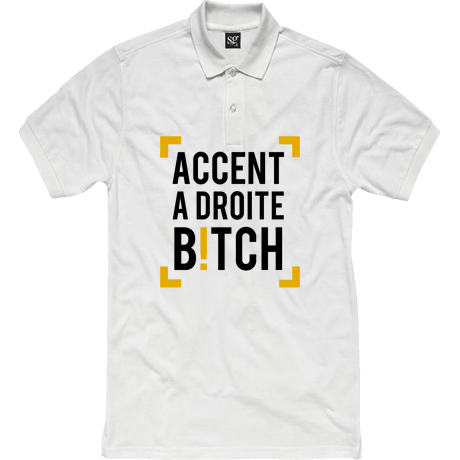 Polo damskie „Accent A Droite Bitch”