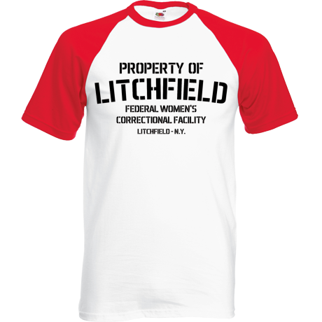 Koszulka bejsbolówka „Property Of Litchfield”