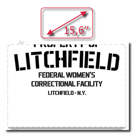 Naklejka na laptop „Property Of Litchfield”