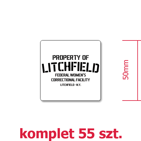 Wlepka „Property Of Litchfield”