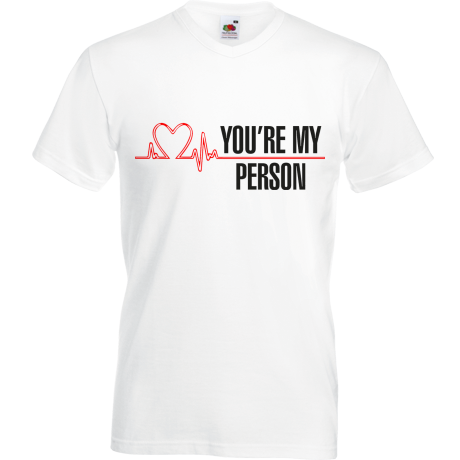 Koszulka w serek „You’re My Person”