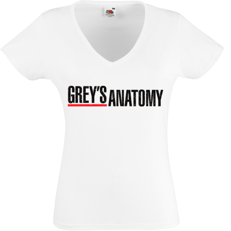 Koszulka damska w serek „Grey’s Anatomy”