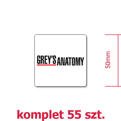 Wlepka „Grey’s Anatomy”