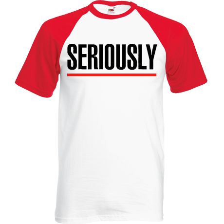 Koszulka bejsbolówka „Seriously”