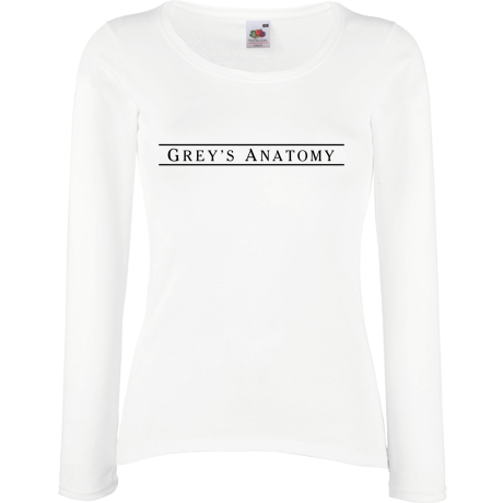 Koszulka damska z długim rękawem „Grey’s Anatomy Title”