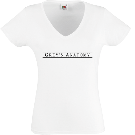 Koszulka damska w serek „Grey’s Anatomy Title”