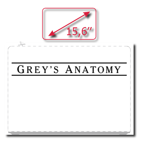 Naklejka na laptop „Grey’s Anatomy Title”