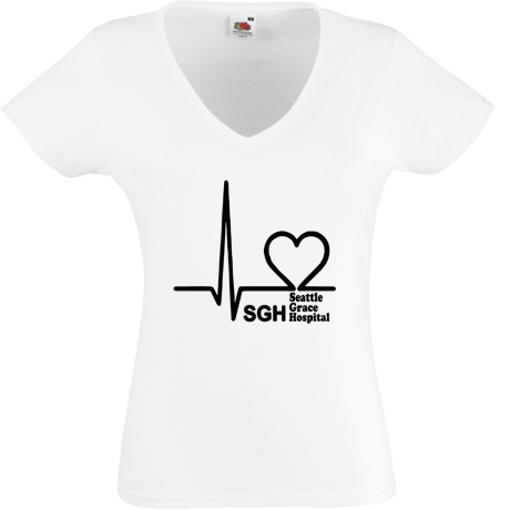 Koszulka damska w serek „SGH Logo”