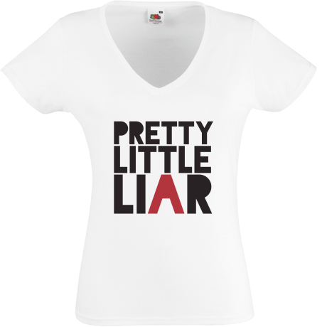 Koszulka damska w serek „Pretty Little Liar”
