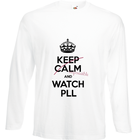 Koszulka z długim rękawem „Keep Calm and Watch PLL”