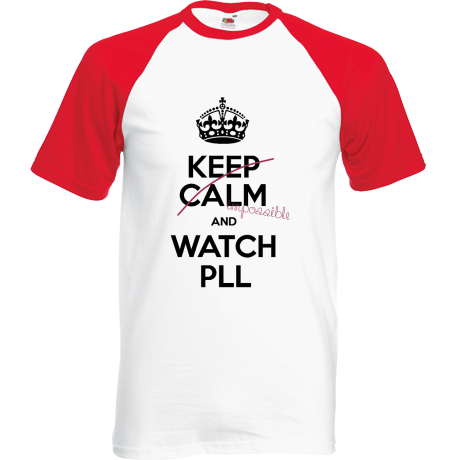 Koszulka bejsbolówka „Keep Calm and Watch PLL”