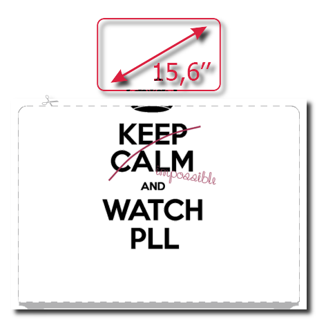 Naklejka na laptop „Keep Calm and Watch PLL”