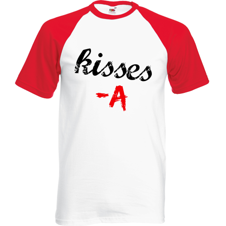 Koszulka bejsbolówka „Kisses A”