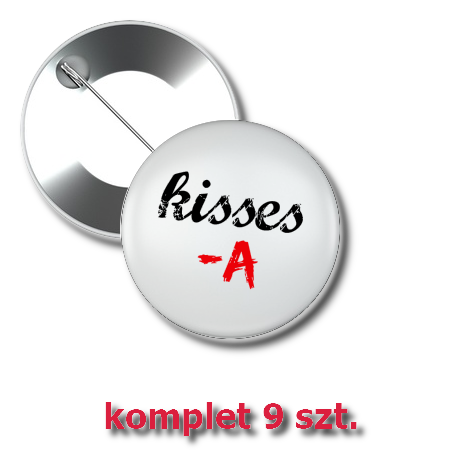 Przypinka „Kisses A”