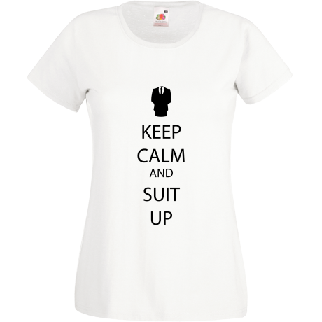 Koszulka damska „Keep Calm and Suit Up”