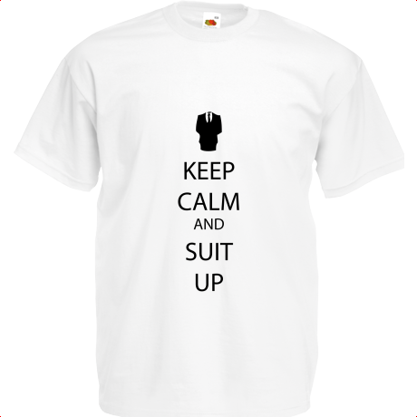 Koszulka dziecięca „Keep Calm and Suit Up”