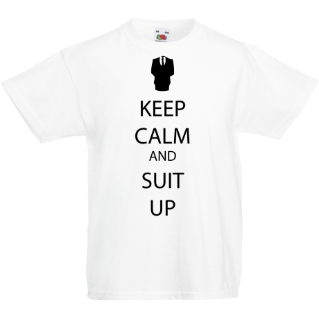 Koszulka dla malucha „Keep Calm and Suit Up”