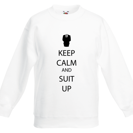 Bluza dziecięca „Keep Calm and Suit Up”