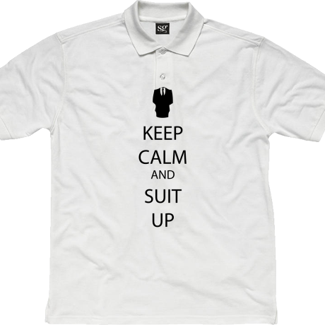 Polo „Keep Calm and Suit Up”