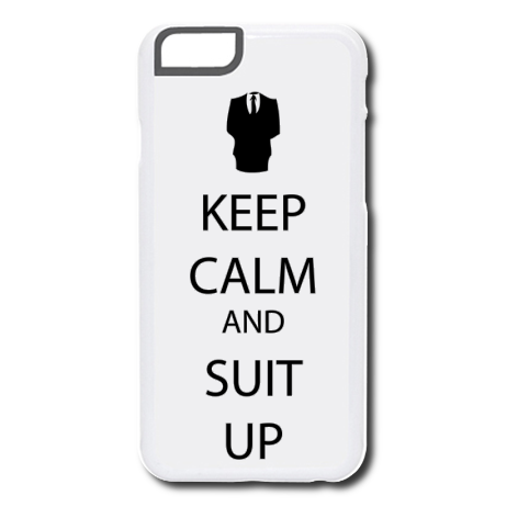 Etui na iPhone „Keep Calm and Suit Up”