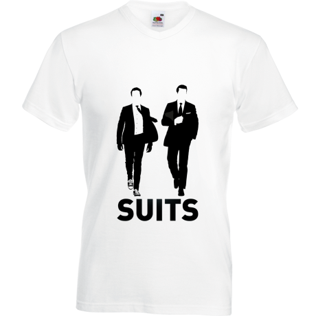 Koszulka w serek „Suits – Harvey & Mike”