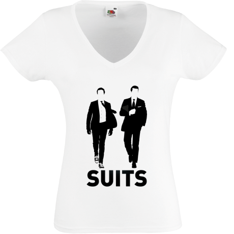 Koszulka damska w serek „Suits – Harvey & Mike”