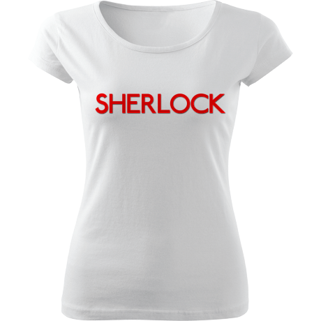Koszulka damska fit „Sherlock Logo”