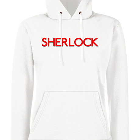 Bluza damska z kapturem „Sherlock Logo”