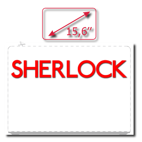 Naklejka na laptop „Sherlock Logo”