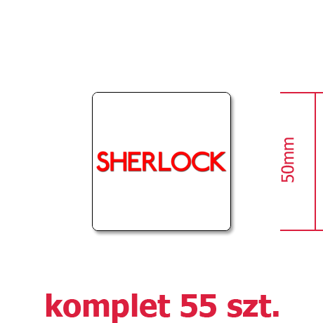 Wlepka „Sherlock Logo”