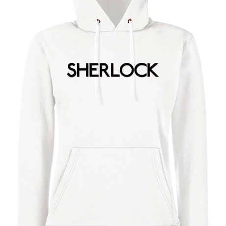Bluza damska z kapturem „Sherlock Logo 2”