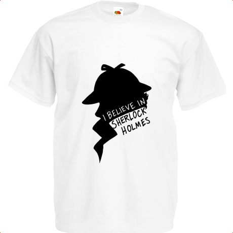 Koszulka dziecięca „I Believe in Sherlock Holmes”