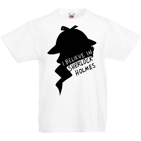 Koszulka dla malucha „I Believe in Sherlock Holmes”