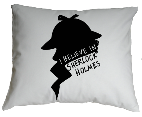 Poduszka „I Believe in Sherlock Holmes”