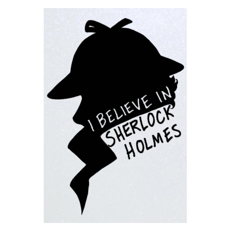 Blacha „I Believe in Sherlock Holmes”