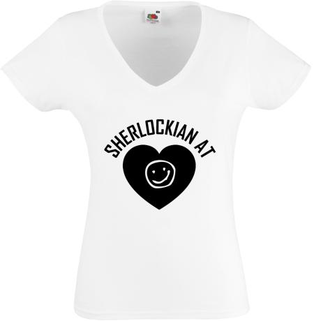 Koszulka damska w serek „Sherlockian at Heart 2”