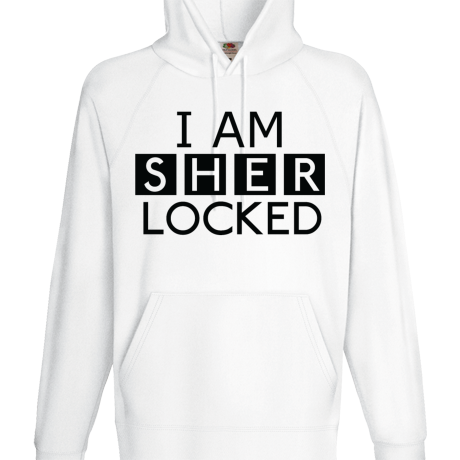 Bluza z kapturem „I Am Sherlocked”